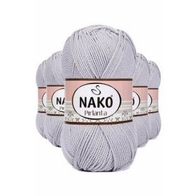 Nako Pırlanta 130 5 Adet Açık Gri Amigurumi El Örgü İpi Yünü