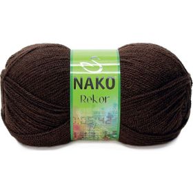 Nako Rekor 1182 Kahverengi El Örgü İpi