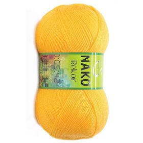 Nako Rekor 184 Sarı El Örgü İpi