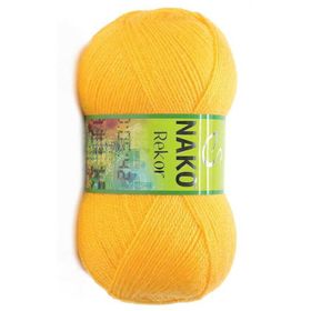Nako Rekor 184 Sarı El Örgü İpi