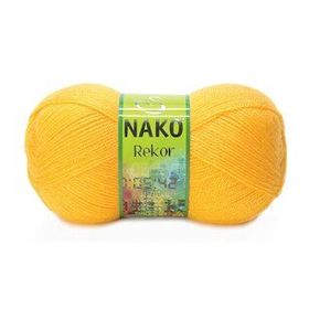 Nako Rekor 184 Sarı El Örgü İpi