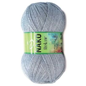 Nako Rekor 195 Light Grey Melange El Örgü İpi
