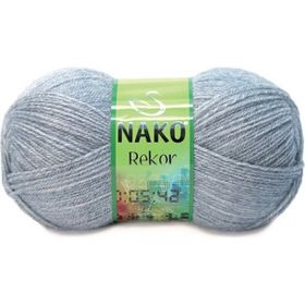 Nako Rekor 195 Light Grey Melange El Örgü İpi