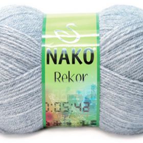 Nako Rekor 195 Light Grey Melange El Örgü İpi