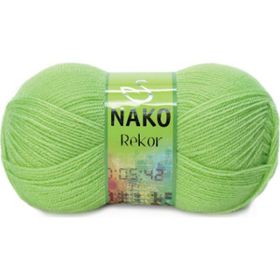 Nako Rekor 5086 Canlı Yeşil El Örgü İpi