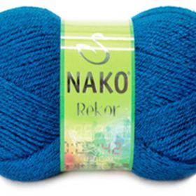 Nako Rekor 517 Orta Mavi El Örgü İpi