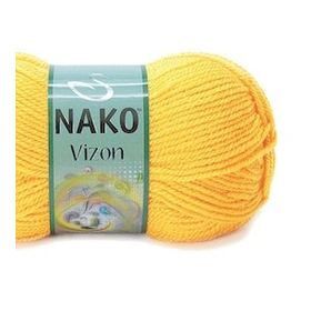 Nako Renk No:184 Sarı 5 Adet Vizon Premium Akrilik El Örgü İpi Yünü