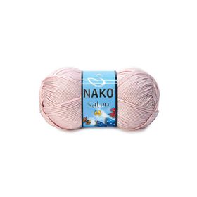 Nako Saten 1479 Açık Pudra Örgü İpi
