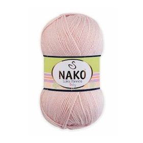 Nako Saten 1479 Açık Pudra Örgü İpi