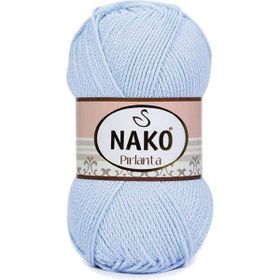Nako Saten 1820 Açık Mavi Örgü İpi