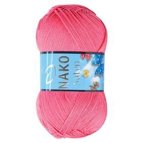 Nako Saten 236 Gül Pembe El Örgü İpi