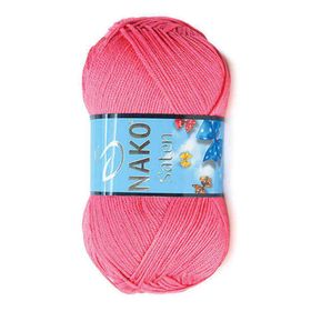 Nako Saten 236 Gül Pembe El Örgü İpi
