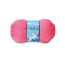 Nako Saten 236 Gül Pembe El Örgü İpi