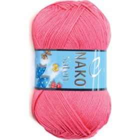 Nako Saten 236 Gül Pembe El Örgü İpi