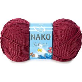 Nako Saten 999 Bordo El Örgü İpi