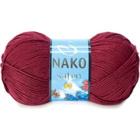Nako Saten 999 Bordo El Örgü İpi