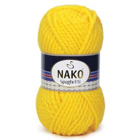 Nako Spaghetti 1253 Sarı El Örgü İpi