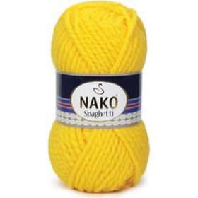 Nako Spaghetti 1253 Sarı El Örgü İpi