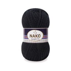 Nako Spaghetti 217 Siyah El Örgü İpi