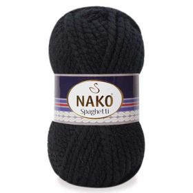 Nako Spaghetti 217 Siyah El Örgü İpi