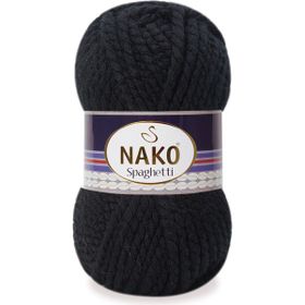 Nako Spaghetti 217 Siyah El Örgü İpi