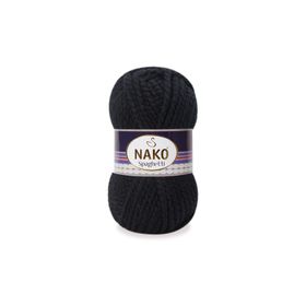 Nako Spaghetti 217 Siyah El Örgü İpi