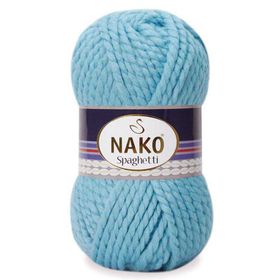 Nako Spaghetti 6199 Tatlı Mavi El Örgü İpi