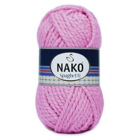 Nako Spaghetti 6750 Pembe İnci El Örgü İpi