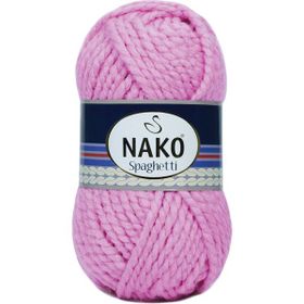 Nako Spaghetti 6750 Pembe İnci El Örgü İpi
