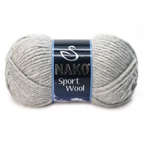 Nako Sport Wool 195 Açık Gri Melanj El Örgü İpi