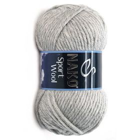 Nako Sport Wool 195 Açık Gri Melanj El Örgü İpi