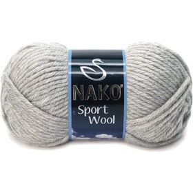 Nako Sport Wool 195 Açık Gri Melanj El Örgü İpi