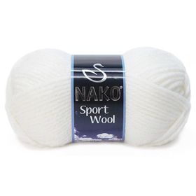 Nako Sport Wool 208 White El Örgü İpi