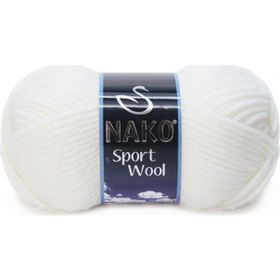 Nako Sport Wool 208 White El Örgü İpi