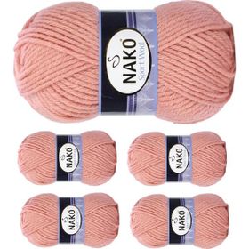 Nako Sport Wool 2807 Bonsai Çiçeği 5 Adet El Örgü İpi