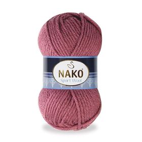 Nako Sport Wool 327 Gül Kurusu 5 Adet El Örgü İpi