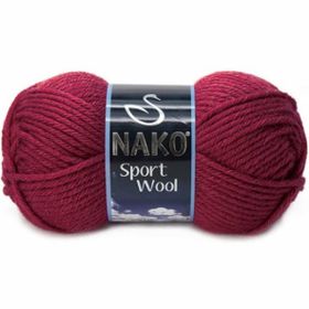 Nako Sport Wool 6592 Bordo El Örgü İpi