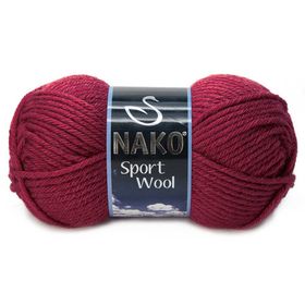 Nako Sport Wool 6592 Bordo El Örgü İpi