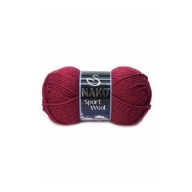 Nako Sport Wool 6592 Bordo El Örgü İpi
