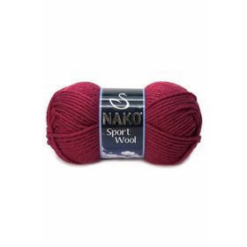 Nako Sport Wool 6592 Bordo El Örgü İpi
