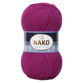 Nako Sport Wool 6964 Magenta Yünlü İplik