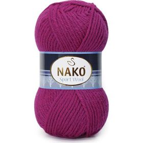 Nako Sport Wool 6964 Magenta Yünlü İplik