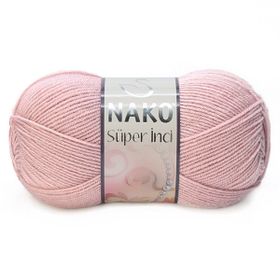 Nako Süper İnci 10275 Pembemsi Pudra El Örgü İpi