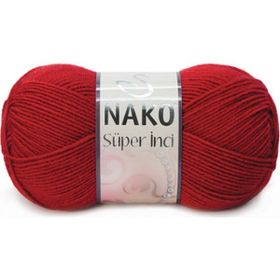 Nako Süper İnci 1175 Dark Red Yünlü İplik