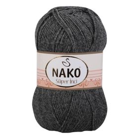Nako Süper İnci 193 Koyu Gri Melanj Örgü İpi