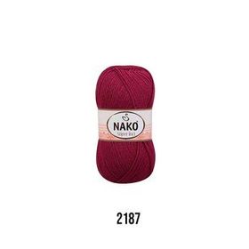 Nako Süper İnci 2187 Maroon Yünlü İplik