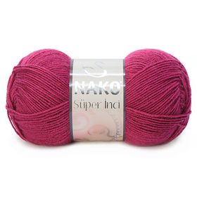 Nako Süper İnci 2187 Maroon Yünlü İplik