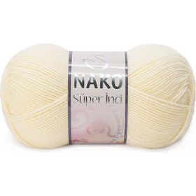 Nako Süper İnci 256 Cream Yünlü İplik
