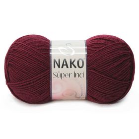 Nako Süper İnci 999 Claret Red Yünlü İplik