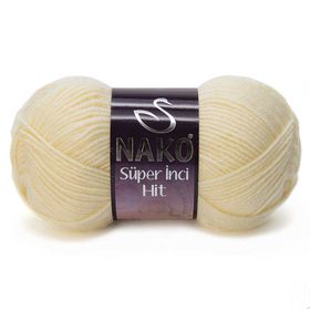 Nako Süper İnci Color Hit 256 Cream Yünlü İplik